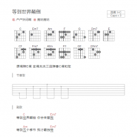 等到世界颠倒吉他谱C调和弦版 卢卢快闭嘴