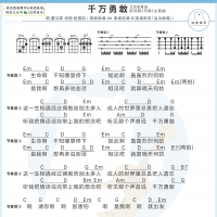 [司藤主题曲]董又霖《千万勇敢》尤克里里弹唱谱 白熊音乐