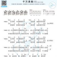[司藤主题曲]董又霖《千万勇敢》吉他弹唱谱男生版 白熊音乐 ...