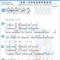 棱镜《总有一天你会出现在我身边》尤克里里弹唱谱 白熊音乐 ...