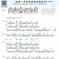 棱镜《总有一天你会出现在我身边》吉他弹唱谱 白熊音乐