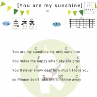 Jimmie Davis《you are my sunshine》尤克里里弹唱谱简单版 白熊音乐