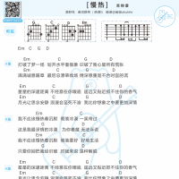 满舒克《慢热》吉他弹唱谱和弦版 白熊音乐