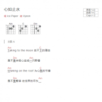 心如止水吉他谱和弦版 Ice Paper