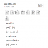 再唱山歌给党听吉他谱和弦版 降央卓玛
