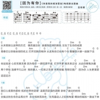 旅行团乐队《因为有你》吉他弹唱谱 白熊音乐