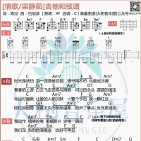 梁静茹《情歌》吉他弹唱谱及教学视频 大树音乐屋