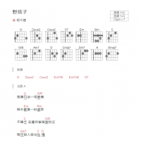 野孩子吉他谱和弦版 杨千嬅