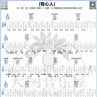 张国荣(哥哥)《有心人》吉他弹唱谱 大树音乐屋