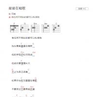星星在唱歌吉他谱C调和弦版 司南