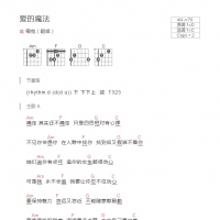 爱的魔法吉他谱和弦版  霉鬼（翻唱）