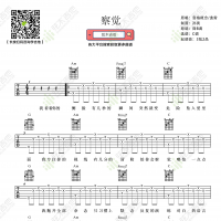 音格概念/逸霄《察觉》吉他谱  弦木吉他