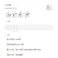 小水果吉他谱和弦版 筷子兄弟