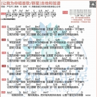 群星《让我为你唱首歌》吉他弹唱谱 大树音乐屋