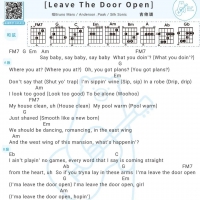 Silk Sonic《Leave The Door Open》吉他弹唱谱 白熊音乐