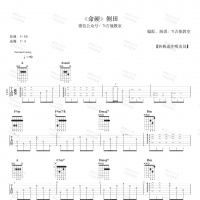 侧田《命硬》吉他谱 7t吉他教室