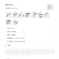 明年今日吉他谱和弦版 陈奕迅