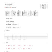 我怎么哭了吉他谱和弦版 林淑容