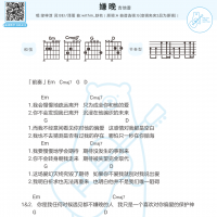 徐梓淳《嫌晚》吉他弹唱谱 白熊音乐