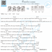 Justin Bieber《Peaches》吉他弹唱谱 白熊音乐