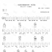 周杰伦《我落泪情绪零碎》吉他谱 7t吉他教室