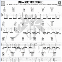 创造营2021《输入法打可爱按第五》吉他弹唱谱及教学视频 大树音乐屋 ...