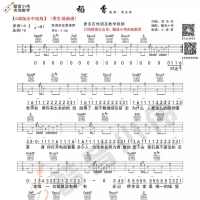 周杰伦《稻香》G调中级版吉他谱 酷音小伟