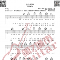 此生过半 吉他谱 DJ阿卓版