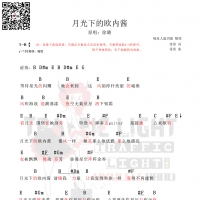 茶沸尤克里里曲谱《月光下的欧内酱》-徐璐
