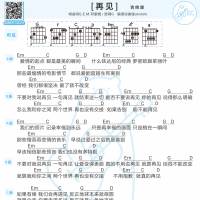 邓紫棋《再见》吉他谱 白熊音乐