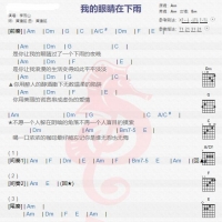 李茂山《我的眼睛在下雨》 吉他谱分享