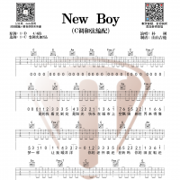 朴树《new  boy》吉他谱分享 山山吉他