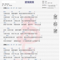 慕容晓晓 《爱情买卖》吉他谱