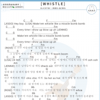 BLACKPINK《WHISTLE》吉他谱 白熊音乐
