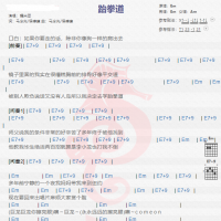 糯米团《跆拳道》吉他谱分享