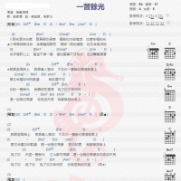 南拳妈妈《一瞥余光》吉他谱分享