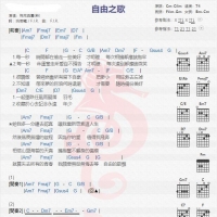 飞儿乐团《自由之歌》吉他谱分享