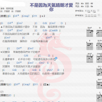 理想混蛋《不是因为天气晴朗才爱你》吉他谱分享