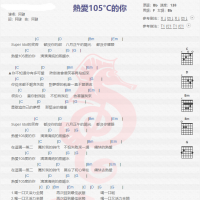 阿肆《 热爱105℃的你 》吉他谱分享