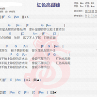 蔡健雅《 红色高跟鞋 》吉他谱分享