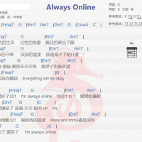 林俊杰《always online》吉他谱分享