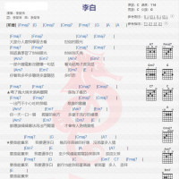 李荣浩《李白》吉他谱分享