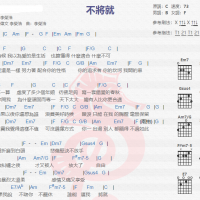 李荣浩《不将就》吉他谱分享