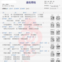 张惠妹《连名带姓》吉他谱分享