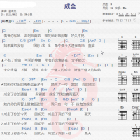 刘若英《成全》吉他谱分享
