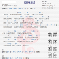 刘若英《当爱在靠近》吉他谱分享