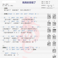 张学友《我真的受伤了》吉他谱分享