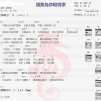 萧敬腾《让我为你唱情歌》吉他谱分享