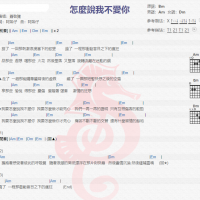 萧敬腾《怎么说我不爱你》吉他谱分享