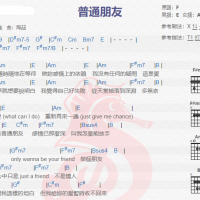 陶喆《普通朋友》吉他谱分享